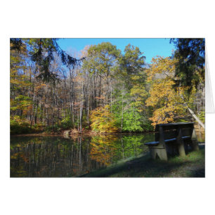 Ein Platz mit Blick auf den Herbst in Pennsylvania