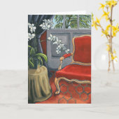 "Ein Platz, zum der Kunst-Karte zu denken" Karte (Gelbe Blume)