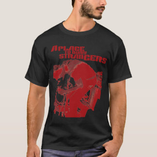 Ein Platz, zum Fremd-des roten Fremd-T-Shirts zu T-Shirt
