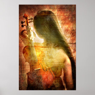 Ein Platz zur Erholung (Violinen-Kunst-Plakat) Poster