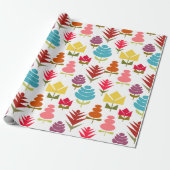 Ein Plethora von Blume Geschenkpapier (Ungerollt)