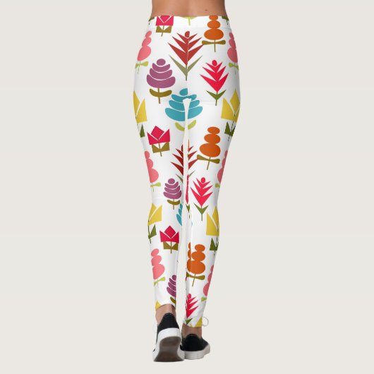 Ein Plethora von Blume Leggings (Rückseite)