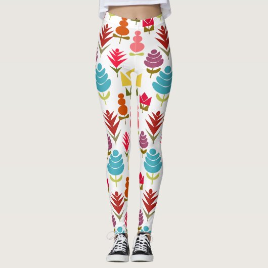 Ein Plethora von Blume Leggings (Vorderseite)