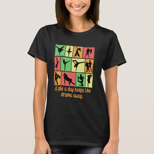 Ein Plie A Day Behalte den Dancer Dan T-Shirt (Vorderseite)