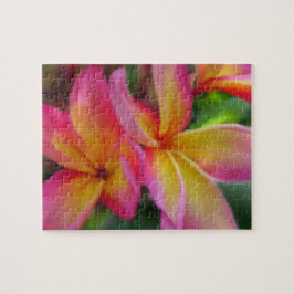 Ein plumeria-Puzzlespiel Puzzle