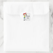 Ein Plus-Kind Herz-Aufkleber (Tasche)