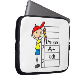 Ein Plus-Kind Laptopschutzhülle (Vorne Rechts)