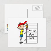 Ein Plus-Kind Postkarte (Vorne/Hinten)
