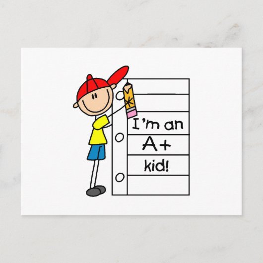 Ein Plus-Kind Postkarte (Vorderseite)