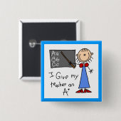 Ein Plus-Lehrer Button (Vorne & Hinten)