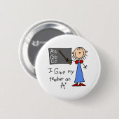 Ein Plus-Lehrer Button (Vorne & Hinten)