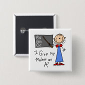 Ein Plus-Lehrer Button (Vorne & Hinten)