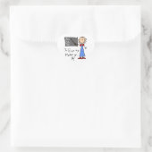 Ein Plus-Lehrer Herz-Aufkleber (Tasche)