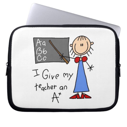 Ein Plus-Lehrer Laptopschutzhülle (Vorderseite)