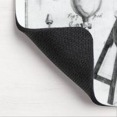 Ein pneumatischer Motor und es sind Teile Mousepad (Ecke)