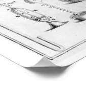 Ein pneumatischer Motor und seine Teile Poster (Ecke)