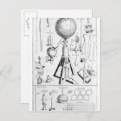 Ein pneumatischer Motor und seine Teile Postkarte (Vorne/Hinten)