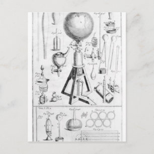 Ein pneumatischer Motor und seine Teile Postkarte