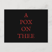 Ein Pocken auf dir. Postkarte (Vorderseite)