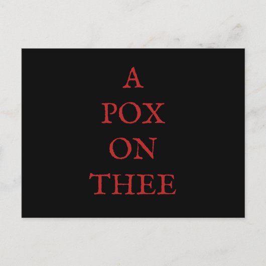 Ein Pocken auf dir. Postkarte (Vorderseite)