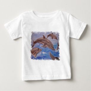 Ein Pod der spielerischen Springdeln Baby T-shirt