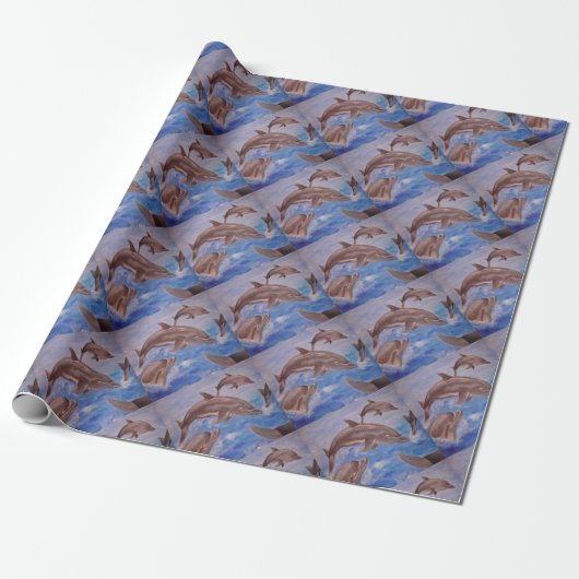 Ein Pod der spielerischen Springdeln Geschenkpapier (Ungerollt)