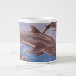 Ein Pod der spielerischen Springdeln Jumbo-Tasse
