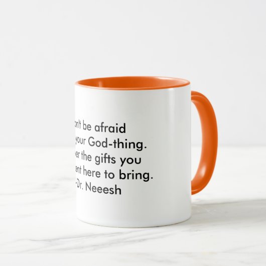 Ein Pokal der Weisheit: Geben Sie Ihre Geschenke - Tasse (VorderseiteRechts)