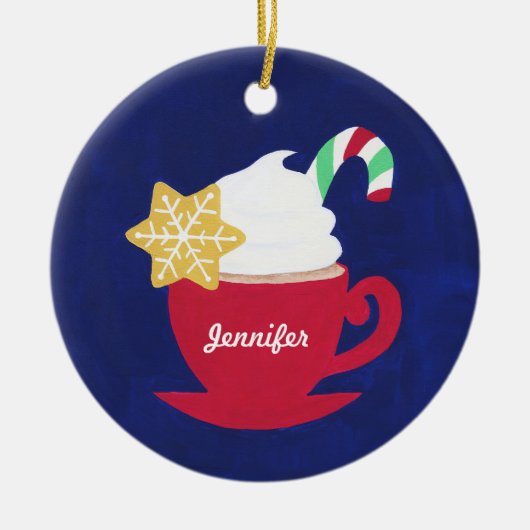 Ein Pokal von 'Dies ist die Jahreszeit Keramikornament (Vorne)