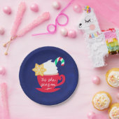 Ein Pokal von 'Dies ist die Jahreszeit Pappteller (Party)