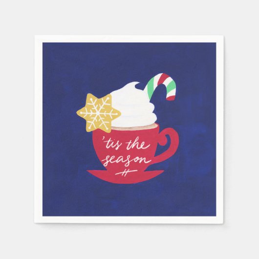 Ein Pokal von 'Dies ist die Jahreszeit Serviette (Vorderseite)