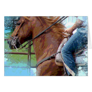 Ein Pole-Bending-Pferd