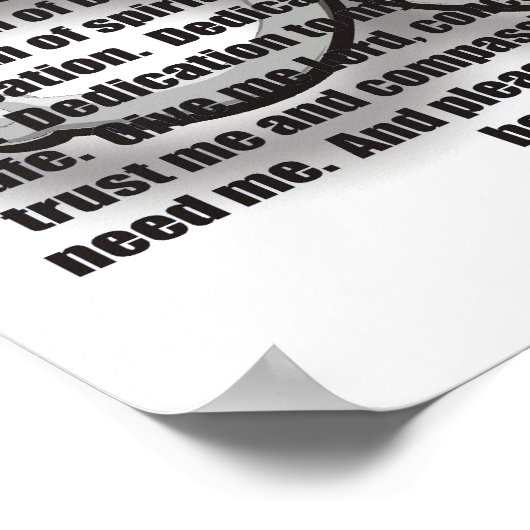 EIN POLIZEIBEAMTER POSTER (Ecke)