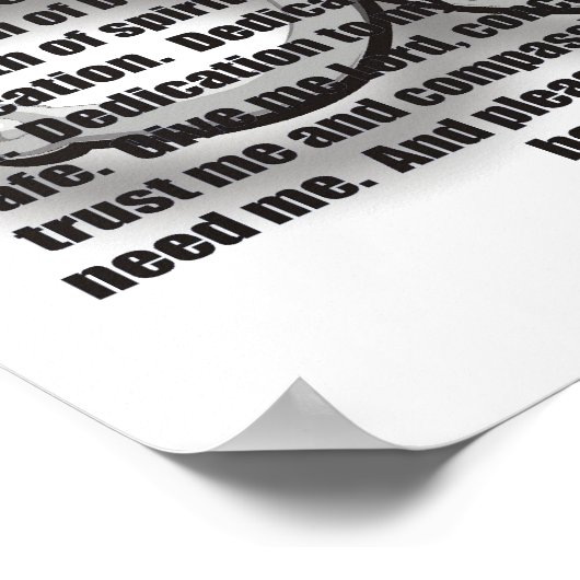 EIN POLIZEIBEAMTER POSTER (Ecke)