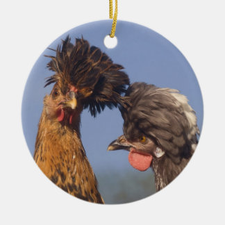 Ein polnisches Huhn-Weihnachten Keramik Ornament