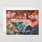 Ein Poly-Pajama-Welpenstapel Postkarte (Vorne/Hinten)