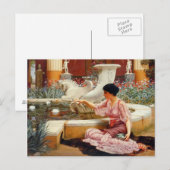 Ein Pompejanischer Garten - Godward Postkarte (Vorne/Hinten)