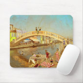 Ein Ponte dos Carcavelos. Aveiro (Portugal) Mousepad (Mit Mouse)