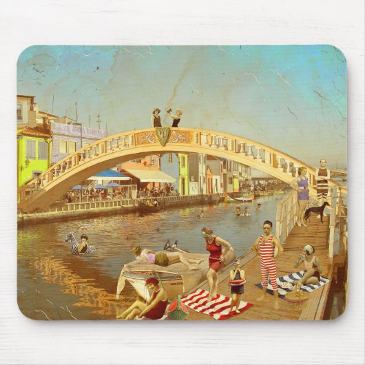 Ein Ponte dos Carcavelos. Aveiro (Portugal) Mousepad (Vorne)