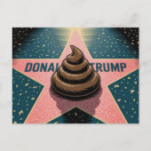 Ein Poo auf einem Stern Postkarte (Vorderseite)