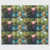 Ein Poolside-Cocktail für den Musiker Geschenkpapier (Flach)