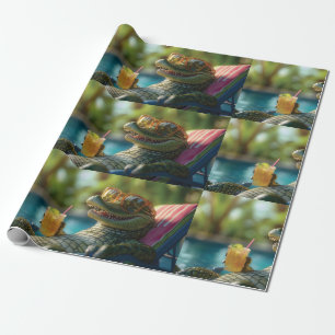 Ein Poolside-Cocktail für den Musiker Geschenkpapier
