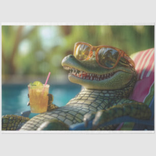 Ein Poolside-Cocktail für den Musiker Seidenpapier