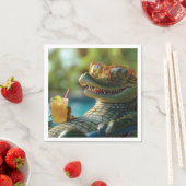 Ein Poolside-Cocktail für den Musiker Serviette (Beispiel)