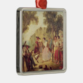 Ein populärer Tanz Silbernes Ornament (Rechts)