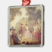 Ein populärer Tanz Silbernes Ornament (Links)