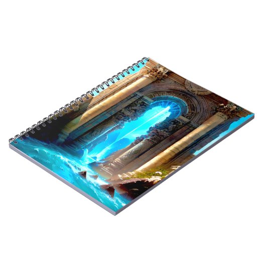 Ein Portal durch TimeSpace in das Atlantis-Noteboo Notizblock (Linke Seite)