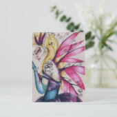 Ein Portrait der süßen Traurigkeit Postkarte (Stehend Vorderseite)