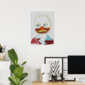 Ein Portrait Howards der Ente Poster (Heimbüro)