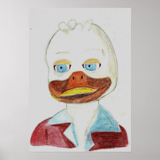 Ein Portrait Howards der Ente Poster (Vorne)